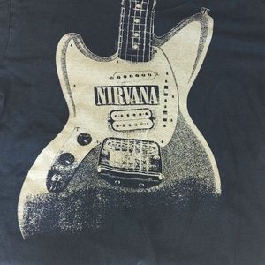 Nirvana Guitar Black T-Shirt